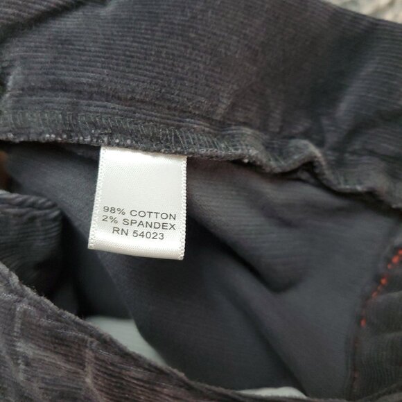 Banana Republic Jeans Womens 28 Gray Stretch Corduroy Straight Leg - Picture 3 of 10